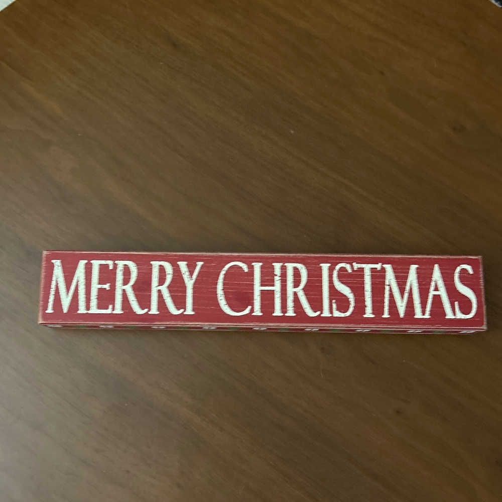 Rustic Merry Christmas Sign